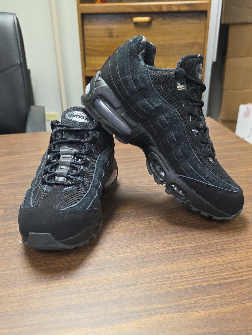 Nike Air Max 95 Big Bubble Black Realtree Edge Camo IQ0302-010 Men's 9.5 NEW